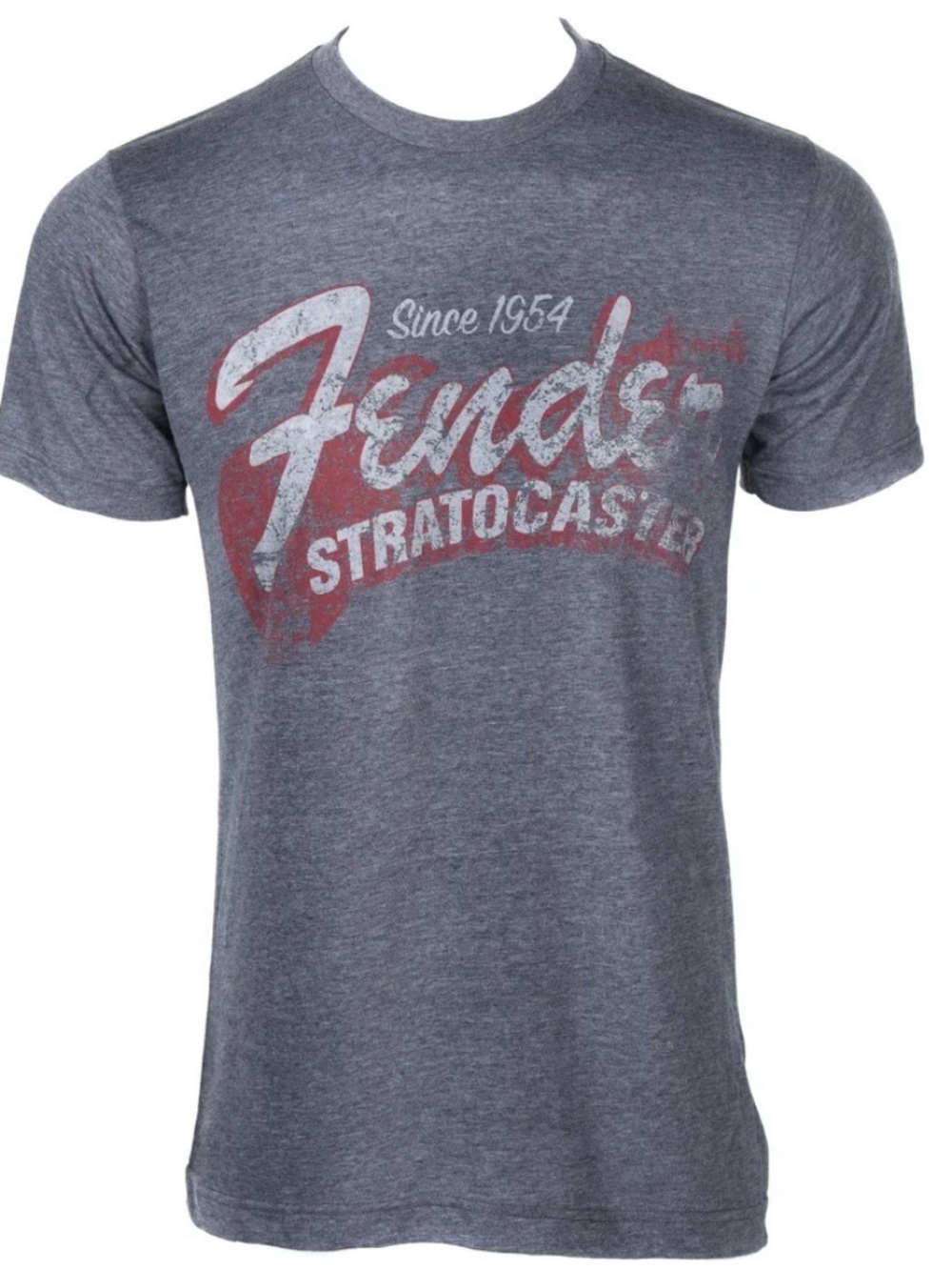 Fender Stratocaster Men's Gray graphic classic vintage T-Shirt